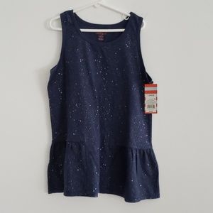 Blue sparkly tank top